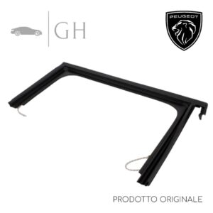 ORIGINALE - GUARNIZIONE GUIDA SCORRIMENTO CRISTALLO VETRO  (PORTIERA / SPORTELLO) POSTERIORE DX PEUGEOT 2008 2015 - 9811337680
