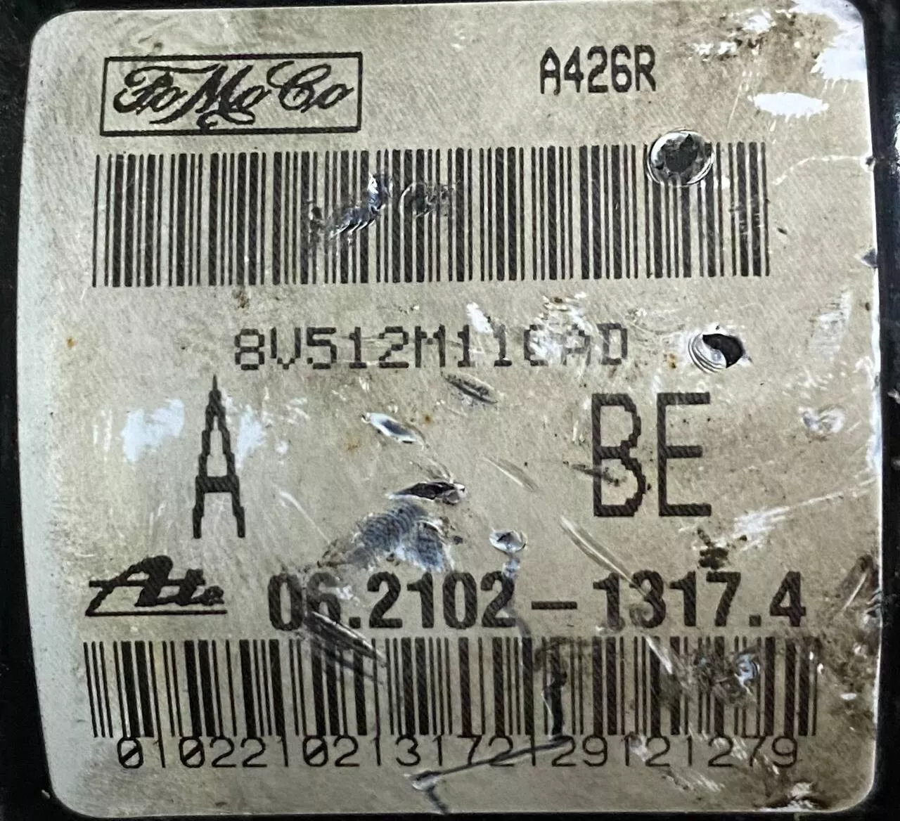 CENTRALINA / POMPA ABS FORD FIESTA 1.2 BENZINA 2012 (MK7) - 8V512M110AD - immagine 10