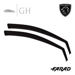 FARAD - SET 2 DEFLETTORI ARIA ANTIVENTO / ANTIPIOGGIA FUME' PEUGEOT 308 2015 - 1-12.597