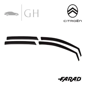 FARAD - SET 4 DEFLETTORI ARIA ANTIVENTO / ANTIPIOGGIA FUME' CITROEN C5 X 2025 - 1-16.114