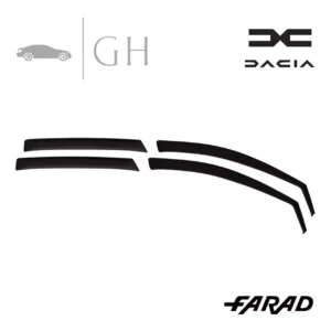 FARAD - SET 4 DEFLETTORI ARIA ANTIVENTO / ANTIPIOGGIA FUME' DACIA DUSTER 2025 - 1-17.099