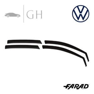 FARAD - SET 4 DEFLETTORI ARIA ANTIVENTO / ANTIPIOGGIA FUME' VW GOLF VII (7) 2018 - 1-16.085