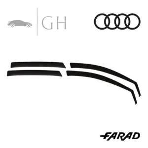 FARAD - SET 4 DEFLETTORI ARIA ANTIVENTO / ANTIPIOGGIA FUME' AUDI A1 (II) 2020 - 1-16.079