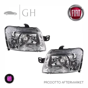 SET COPPIA FARI / PROIETTORI / FANALI ANT. + FENDINEBBIA SINISTRO E DESTRO FIAT PANDA 169 2010