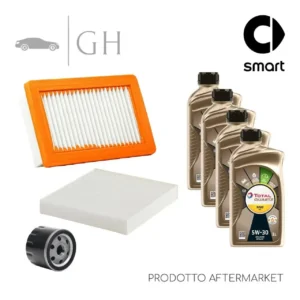 ECONOMY - KIT TAGLIANDO 3 FILTRI + 4 LT OLIO 5W30 SMART FORTWO 453 1.0 BENZINA