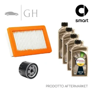 ECONOMY - KIT TAGLIANDO 2 FILTRI + 4 LT OLIO 5W30 SMART FORTWO 453 1.0 BENZINA