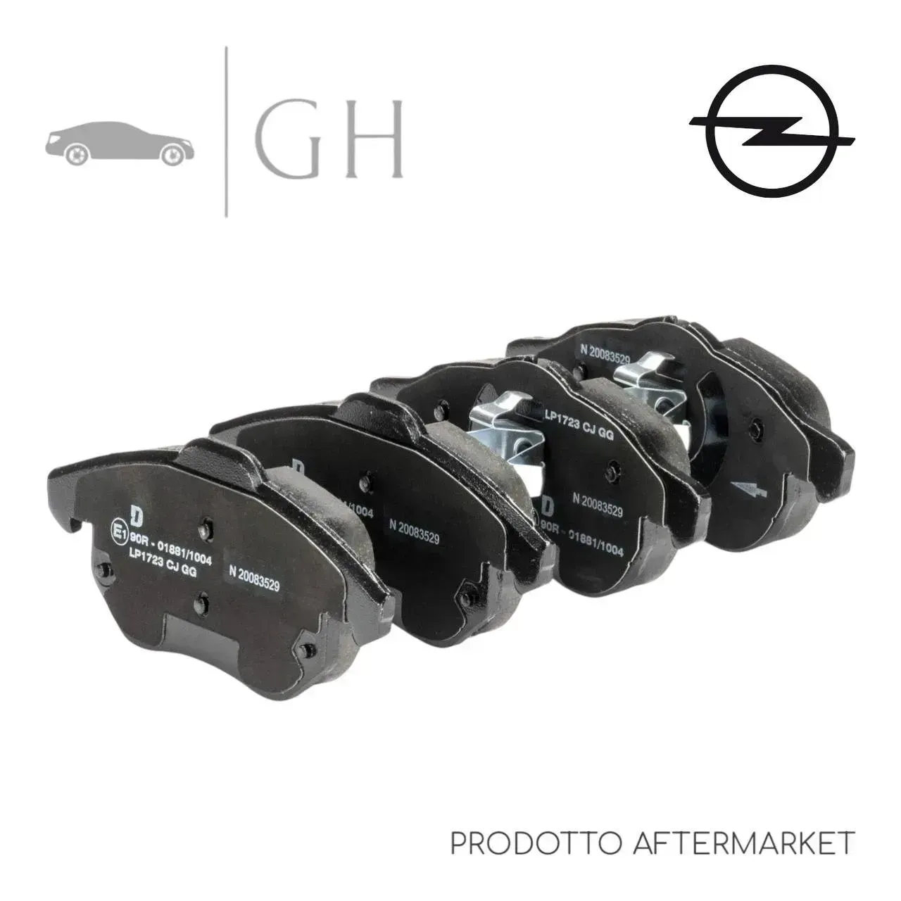 SIMER - KIT PASTIGLIE / PATTINI / PASTICCHE FRENO ANT. OPEL ASTRA H - WVA23402