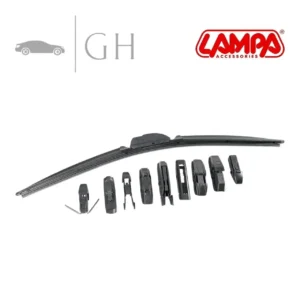 LAMPA - SPAZZOLA TERGICRISTALLO IN GOMMA ANT. UNIVERSALE 53 CM (MULTIATTACCO)