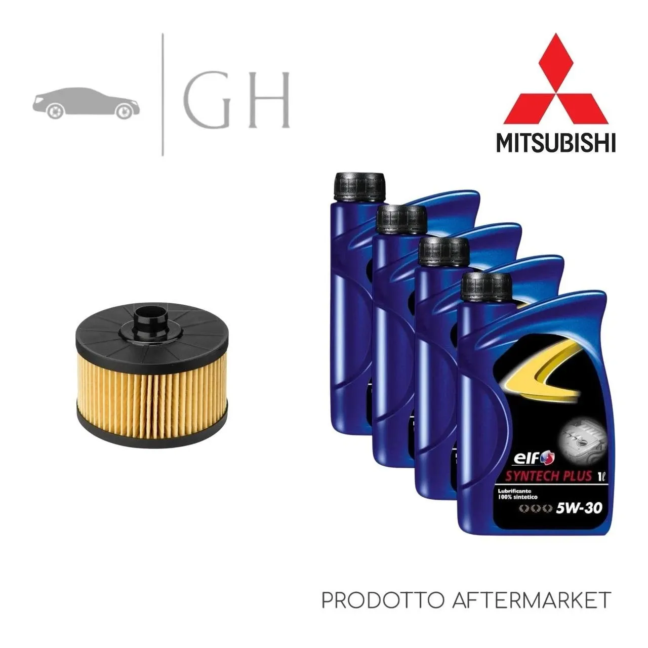 ECONOMY - KIT TAGLIANDO FILTRO OLIO + 4 LT OLIO 5W30 MITSUBISHI COLT (VII) 1.0 B