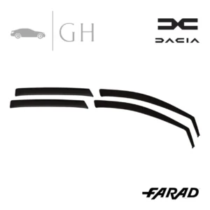 FARAD - SET 4 DEFLETTORI ARIA ANTIVENTO / ANTIPIOGGIA FUME' DACIA BIGSTER