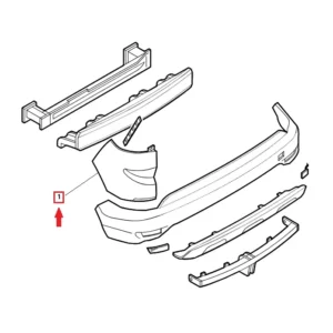 CANTONALE LATO DX PARAURTI POSTERIORE DACIA JOGGER - 850102383V
