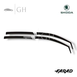 FARAD - SET 4 DEFLETTORI ARIA ANTIVENTO / ANTIPIOGGIA FUME' SKODA KAMIQ 2020 - 1-17.054
