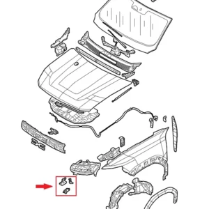 ORIGINALE - KIT SUPPORTI RIPARAZIONE FARO / PROIETTORE SX DACIA DUSTER (III) - 260E72085R