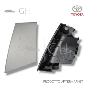 KIT 2 PZ BASE + COVER MANIGLIA INTERNA PORTA / SPORTELLO ANT SX TOYOTA AYGO (I)