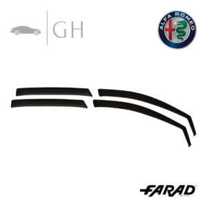 FARAD - SET 4 DEFLETTORI ARIA ANTIVENTO /ANTIPIOGGIA FUME' ALFA ROMEO JUNIOR