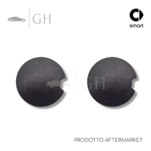 KIT 2 PZ. TAPPI COPRIGANCI NERI / COPERTURE TRAINO ANT. E POST. SMART FORTWO 451