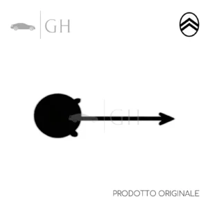 ORIGINALE - TAPPO COPRIGANCIO NERO / COPERTURA TRAINO ANT. CITROEN BERLINGOO II