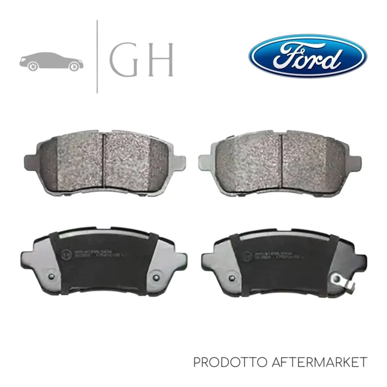 JAPANPANPARTS - KIT PASTIGLIE / PATTINI / PASTICCHE FRENO ANT. FORD FIESTA 1.4 D
