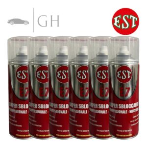 KIT 6 SPRAY LUBRIFICANTE MULTIFUNZIONE SUPER SBLOCCANTE EST E7 (400 ML) - 0951