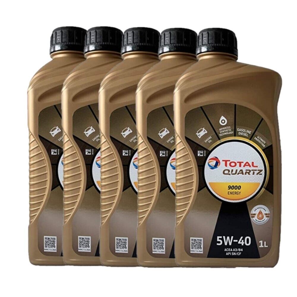 5 LT / LITRI OLIO MOTORE AUTO 5W40 TOTAL QUARTS 9000 ENERGY - BENZINA / DIESEL